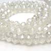 AAA quality Crystal Quartz, Mystic micro faceted Faceted roundell 13 inch strand 3 - 3.5mm approx